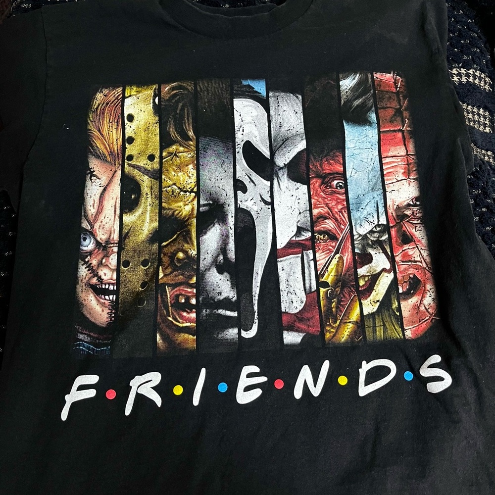 Black Graphic Horror T-Shirt